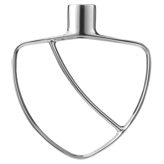 Batteur plat en acier inoxydable pour robots pâtissiers KitchenAid à bol relevable de 5,5 et 6 pintes, sans revêtement, accessoire de mélange durable, 5,5 et 6 pintes