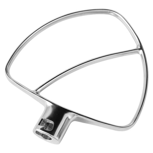 Batteur plat en acier inoxydable pour robots pâtissiers KitchenAid à bol relevable de 5,5 et 6 pintes, sans revêtement, accessoire de mélange durable, 5,5 et 6 pintes