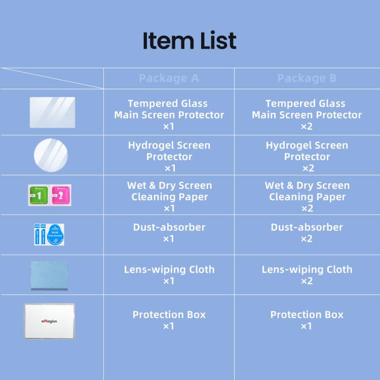 For DJI Osmo Nano aMagisn Tempered Glass Screen Protector Lens Film, 1set, 2sets