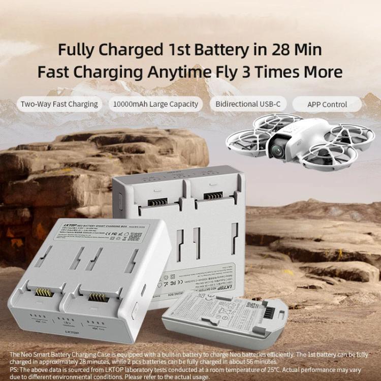 LKTOP NC016 Dual Channel Smart Battery Fast Charging Case Drone Charging Manager, NC016