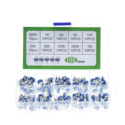 100pcs /Set Adjustable Resistor Box Kit