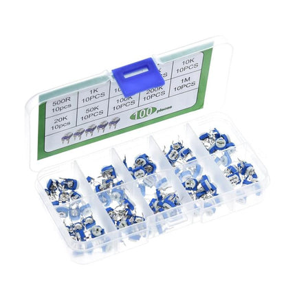 100pcs /Set Adjustable Resistor Box Kit