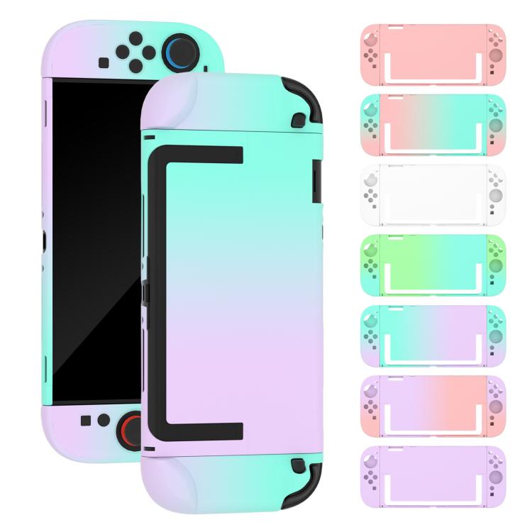 For Nintendo Switch 2 Split-Type Gradient Protective Case Controller & Console Cover, Pink, White, Purple, Blue Green, Pink Blue, Blue Purple, Pink Purple