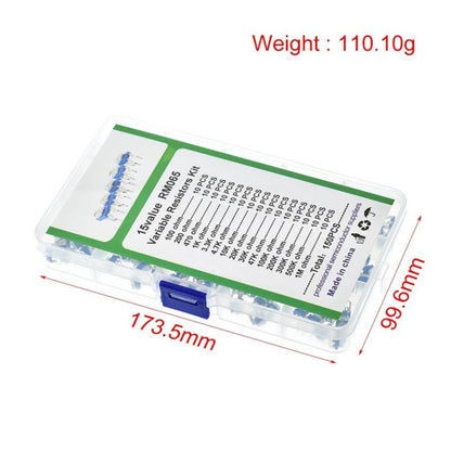 150pcs /Set 6mm Adjustable Resistor Box Lit