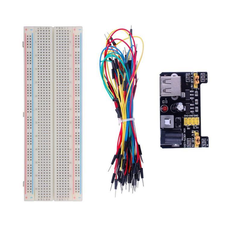 MB-102 830-hole Breadboard + Power Module + 65 Breadboard Wires