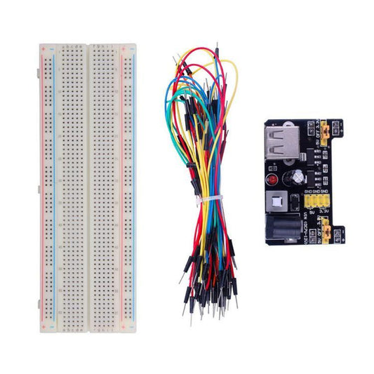 MB-102 830-hole Breadboard + Power Module + 65 Breadboard Wires