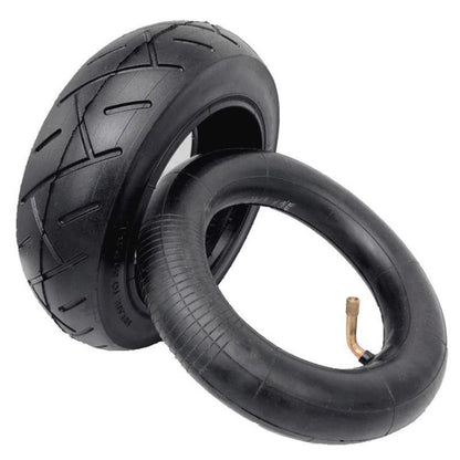 For Kugoo M4 Electric Scooter Anti-Slip Shock-Absorbing Wear-Resistant Rubber Tire, 10 x 2.125 Outer Tire, 10 x 2.125 45-Degree Curved-Valve Inner Tire, 10 x 2.125 90-Degree Curved-Valve Inner Tire, 10 x 2.125 Outer Tire + 45-Degree Inner Tire