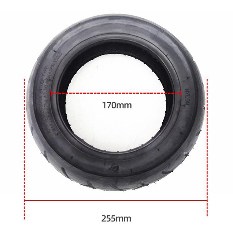 For Kugoo M4 Electric Scooter Anti-Slip Shock-Absorbing Wear-Resistant Rubber Tire, 10 x 2.125 Outer Tire, 10 x 2.125 45-Degree Curved-Valve Inner Tire, 10 x 2.125 90-Degree Curved-Valve Inner Tire, 10 x 2.125 Outer Tire + 45-Degree Inner Tire