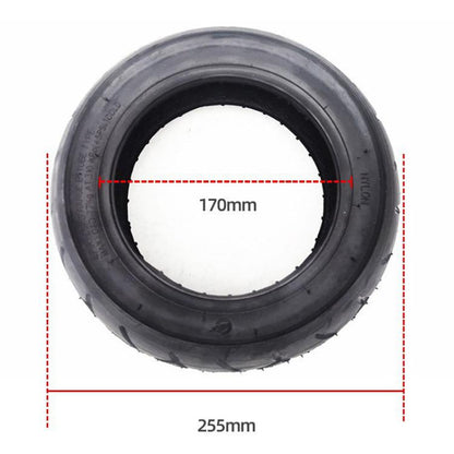For Kugoo M4 Electric Scooter Anti-Slip Shock-Absorbing Wear-Resistant Rubber Tire, 10 x 2.125 Outer Tire, 10 x 2.125 45-Degree Curved-Valve Inner Tire, 10 x 2.125 90-Degree Curved-Valve Inner Tire, 10 x 2.125 Outer Tire + 45-Degree Inner Tire