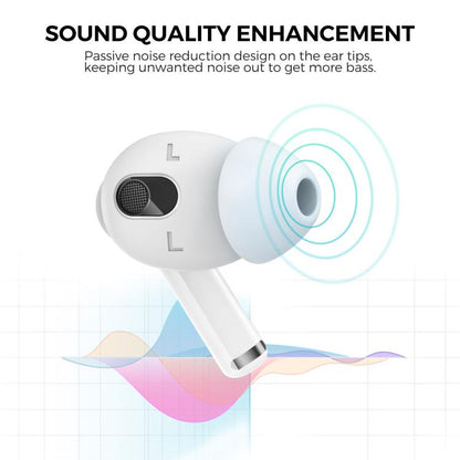 For AirPods 3 AhaStyle PT66-3 3pairs S+M+L Earphone Silicone Acoustic Earplugs, For AirPods 3 PT66-3