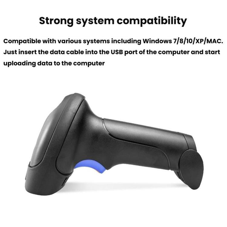 NETUM Quick QR Code Scanner Handheld Supermarket Cashier QR Code Scanner, Wired 2D, Wireless 2D, Wireless 2D+Bluetooth