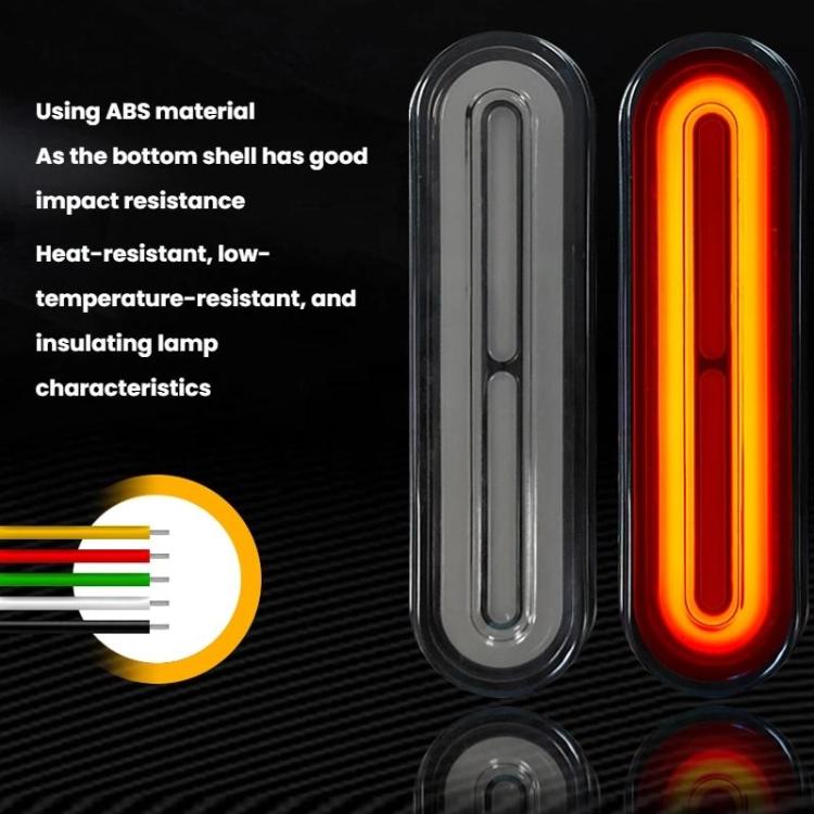 Feu arrière de frein 60 LED DC10-80V avec clignotant pour motos et vélos électriques de plage