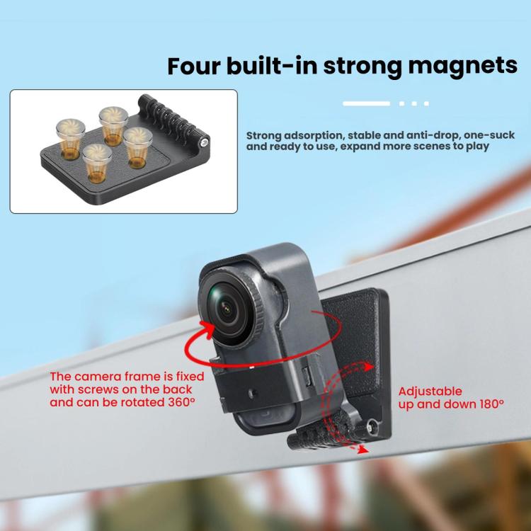 For DJI Osmo Nano Camera Magnetic Backplate Desktop Stand Vertical Holder, Vertical Holder