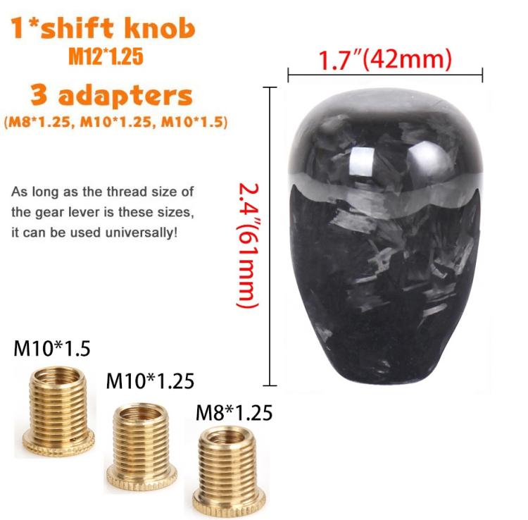 Automotive Forged Carbon Fiber Short Shift Knob