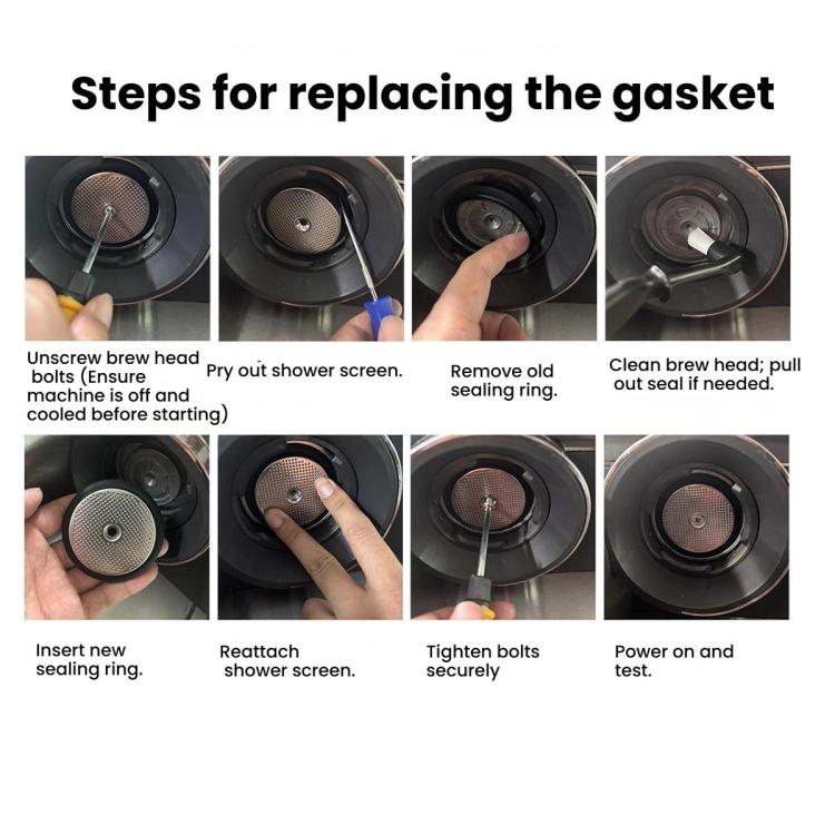 Silicone Gasket Replacement For Ninja Premier Series ES601 / ES655 / ES701 Group Head Seal, Gasket