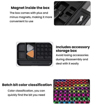 Multi-Functional Precision Screwdriver Set Laptop Phone Disassembly Tools, CREATIONSPACE YDL-21132 132pcs