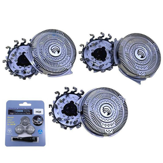 3 pièces/paquet – Lames et grille de rasoir de remplacement HQ9 pour rasoirs Philips des séries HQ81XX / HQ82XX/HQ91XX /AT/PT9XX