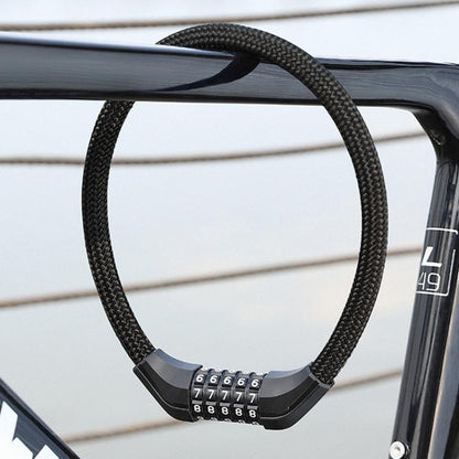 WEST BIKING Extended Portable Bicycle Steel Cable Anti-Theft Combination Lock