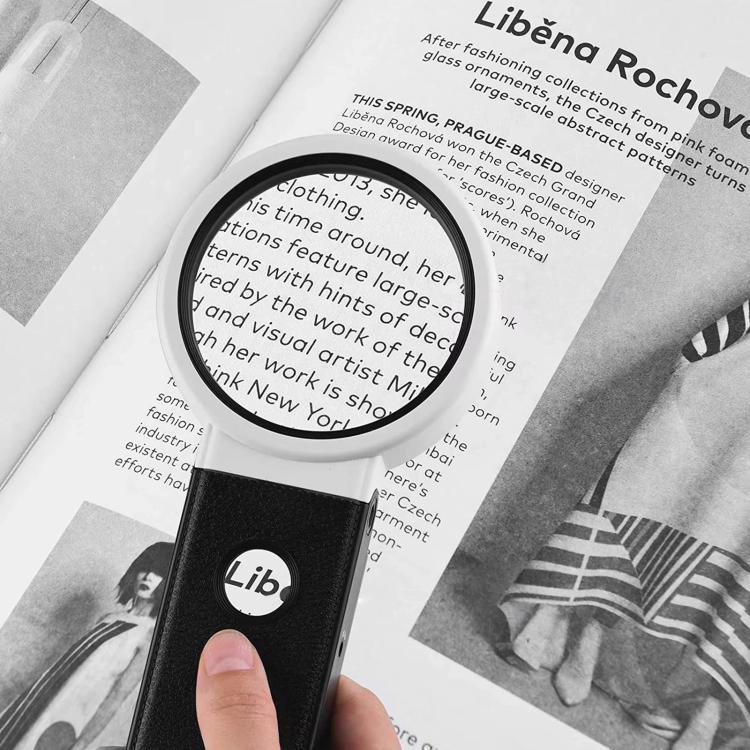 LED Folding Desktop Magnifying Glass For Reading Antique Jewelry Identification