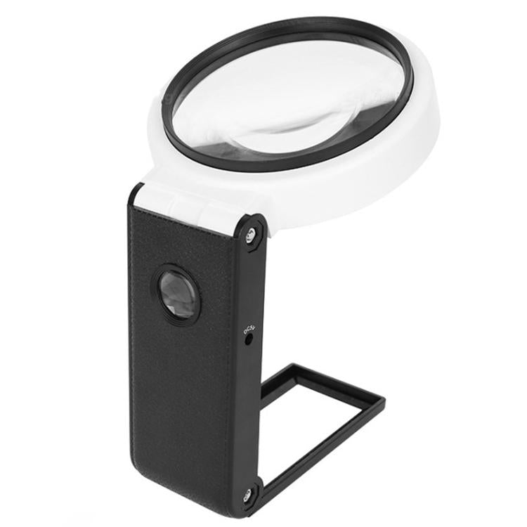 LED Folding Desktop Magnifying Glass For Reading Antique Jewelry Identification
