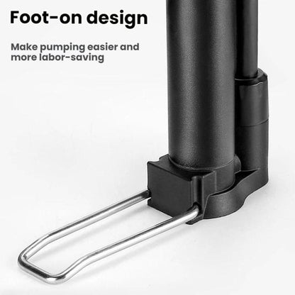 WEST BIKING Mini Portable Bicycle High-Pressure 120PSI Pump