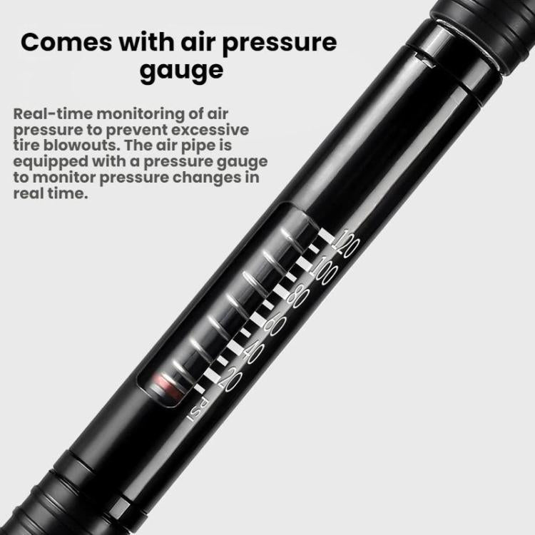 WEST BIKING Mini Portable Bicycle High-Pressure 120PSI Pump