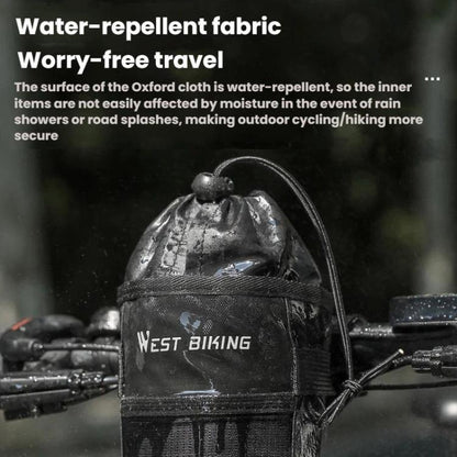 WEST BIKING Handlebar Seatpost Water Bottle Storage Bag For Cycling