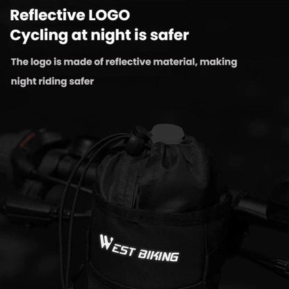WEST BIKING Handlebar Seatpost Water Bottle Storage Bag For Cycling