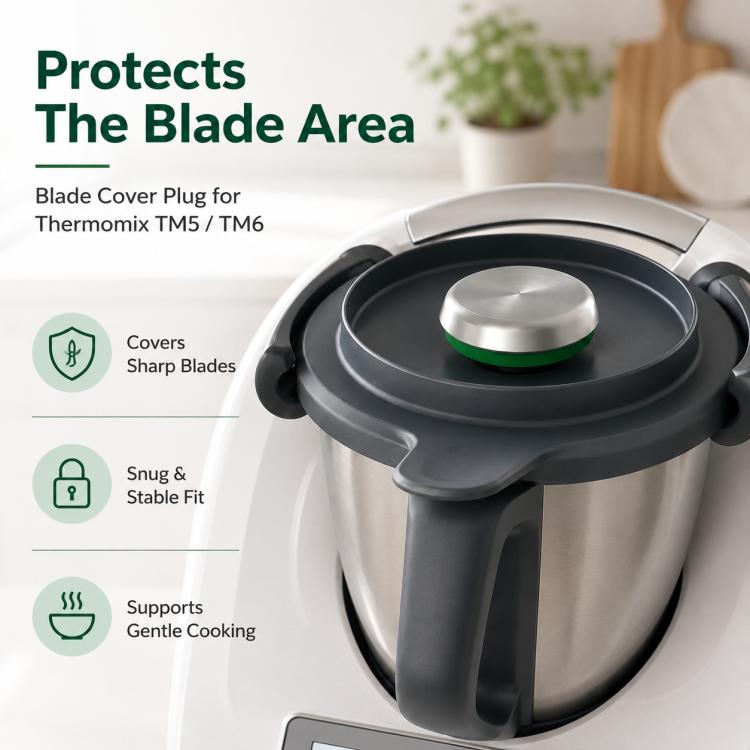 Blade Cover Plug For Thermomix TM5 & TM6 Food Processors, Blade Cover Plug