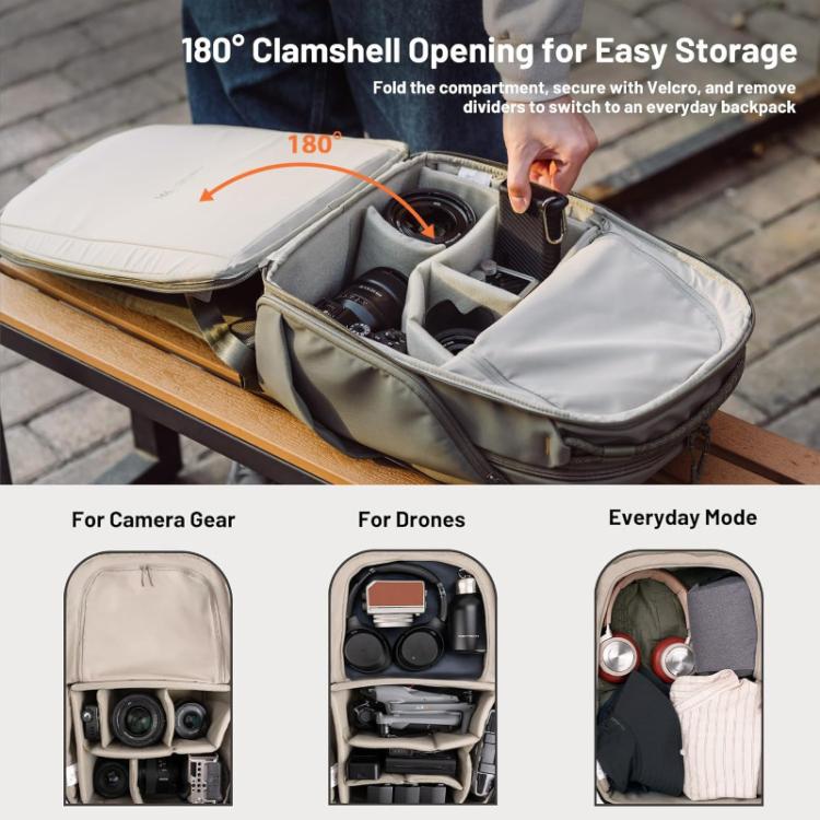 Camera Backpack For Laptop/DSLR/Mirrorless & Drones Creative Shooting & Daily Commute Bag