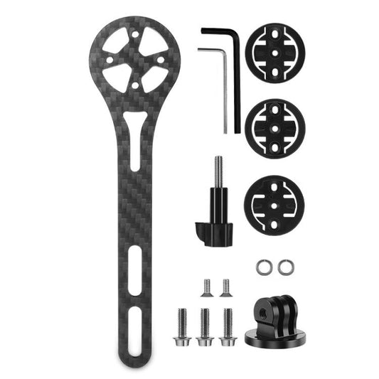 Support d'extension d'ordinateur de vélo en fibre de carbone WEST BIKING pour caméras de sport
