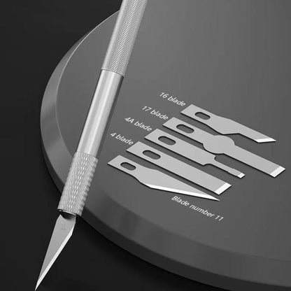 MaAnt M077 150pcs /Box Double-sided Flat Blade Cell Phone Repair Back Cover Removal Artistic Engraving Knife Blade, No. 4A, No. 4, No. 11, No. 16, No. 17