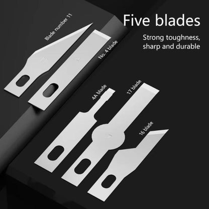 MaAnt M077 150pcs /Box Double-sided Flat Blade Cell Phone Repair Back Cover Removal Artistic Engraving Knife Blade, No. 4A, No. 4, No. 11, No. 16, No. 17