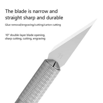 MaAnt M077 150pcs /Box Double-sided Flat Blade Cell Phone Repair Back Cover Removal Artistic Engraving Knife Blade, No. 4A, No. 4, No. 11, No. 16, No. 17