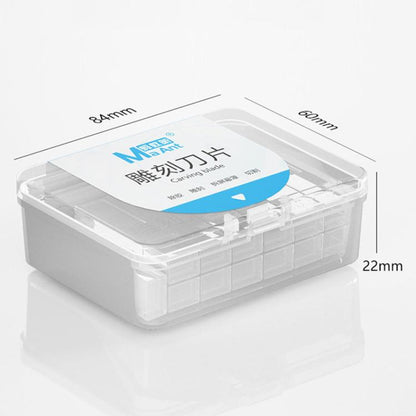 MaAnt M077 150pcs /Box Double-sided Flat Blade Cell Phone Repair Back Cover Removal Artistic Engraving Knife Blade, No. 4A, No. 4, No. 11, No. 16, No. 17