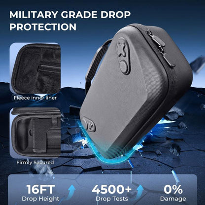JYS Hard Carrying Case for ROG Xbox Ally/X Handheld Portable Travel Zipper Bag, JYS-X152 Black, JYS-X152 White