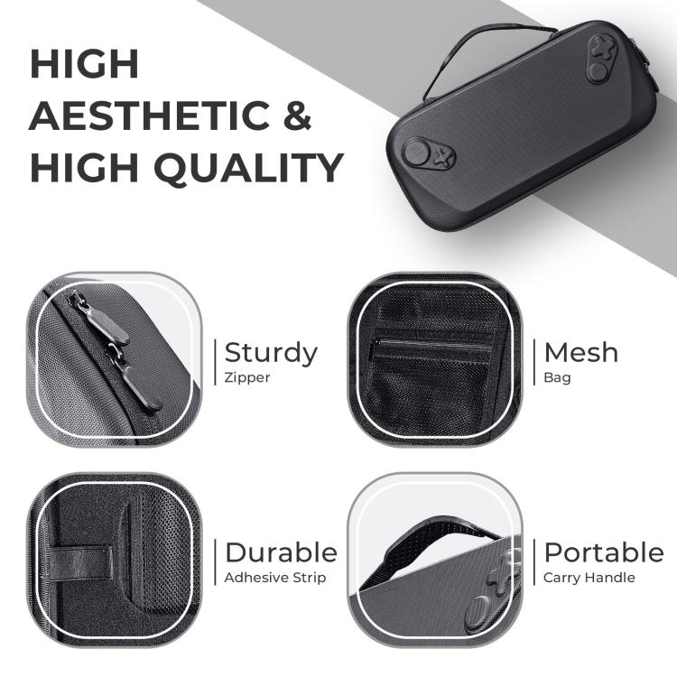 JYS Hard Carrying Case for ROG Xbox Ally/X Handheld Portable Travel Zipper Bag, JYS-X152 Black, JYS-X152 White