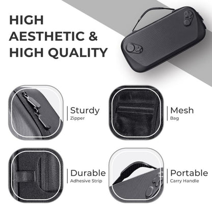 JYS Hard Carrying Case for ROG Xbox Ally/X Handheld Portable Travel Zipper Bag, JYS-X152 Black, JYS-X152 White