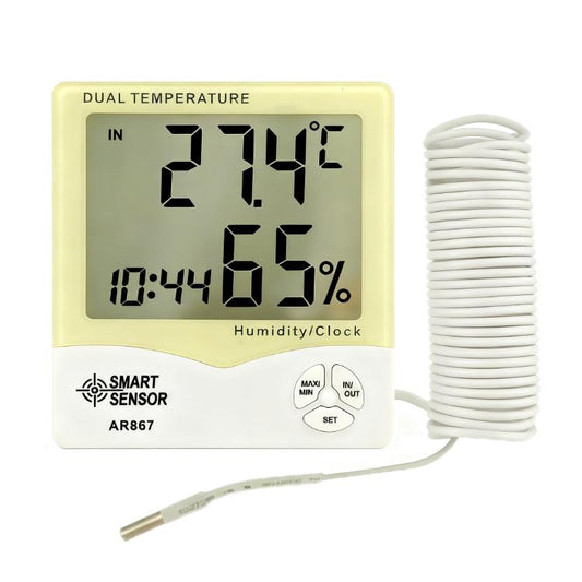 SMART SENSOR High-Precision Electronic Thermo-Hygrometer With Probe