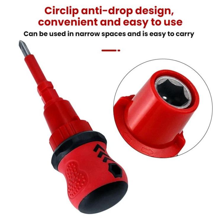 34 in 1 Manual Rubber-Coated Ratchet Screwdriver Repair Tool Set, 34 in 1