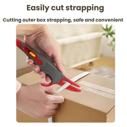 Multi-purpose Tape Cutter Box Opening Knife Anti-cut Automatic Rebound Utility Knife