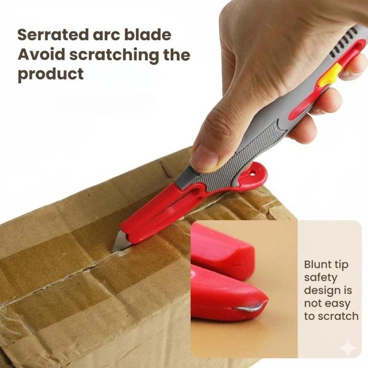 Multi-purpose Tape Cutter Box Opening Knife Anti-cut Automatic Rebound Utility Knife