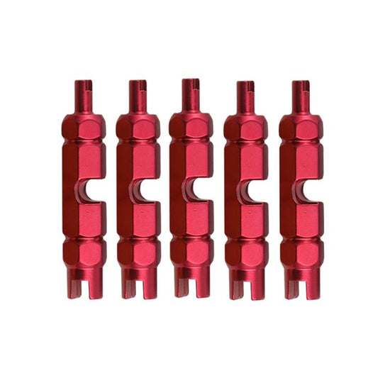 5pcs Multi-purpose Bicycle Valve Core Removal Wrench, 5pcs Gold, 5pcs Red, 5pcs Black, 5pcs Purple