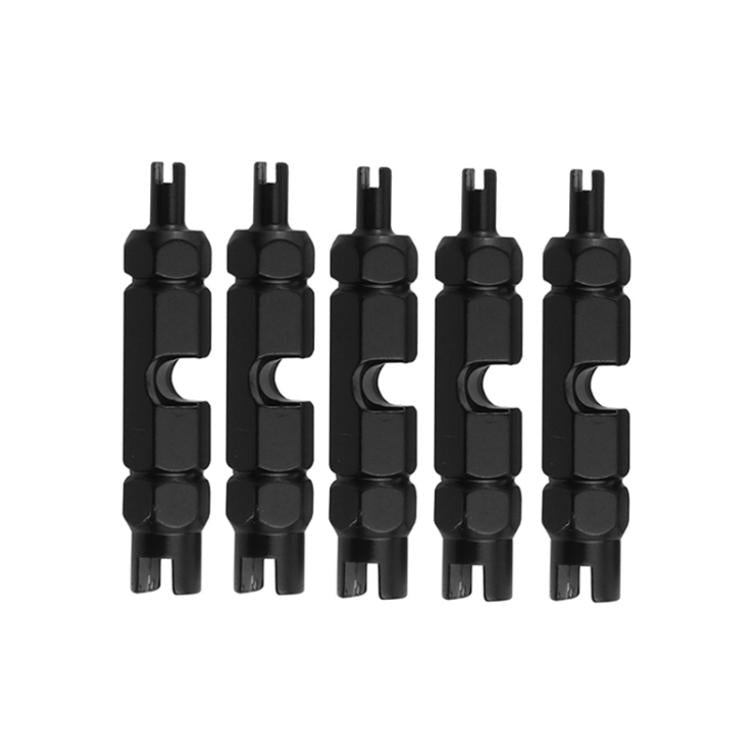 5 clés de démontage de noyau de valve de vélo polyvalentes, 5 pièces or, 5 pièces rouge, 5 pièces noir, 5 pièces violet