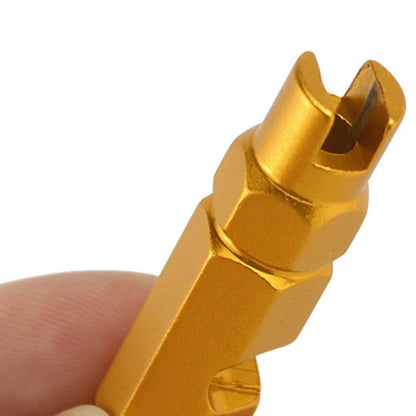 5 clés de démontage de noyau de valve de vélo polyvalentes, 5 pièces or, 5 pièces rouge, 5 pièces noir, 5 pièces violet