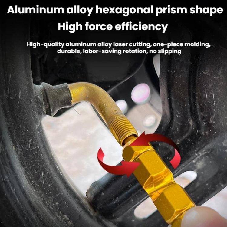 5 clés de démontage de noyau de valve de vélo polyvalentes, 5 pièces or, 5 pièces rouge, 5 pièces noir, 5 pièces violet
