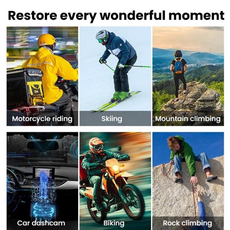 VIRAN Mini V8 Portable HD Action Camera Cycling Outdoor Dashboard Camera