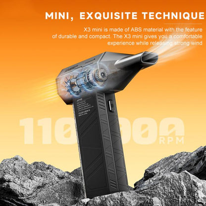 X3mini 110000RPM Brushless Motor Industrial Dust Blower Fan High-Power Turbo Fan, X3mini 110000RPM