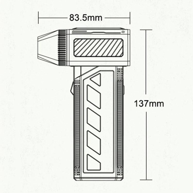 F31 110000RPM High-Power Fan High-Speed Brushless Turbo 3-Speed Fan, F31 110000RPM