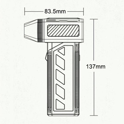 F31 110000RPM High-Power Fan High-Speed Brushless Turbo 3-Speed Fan, F31 110000RPM